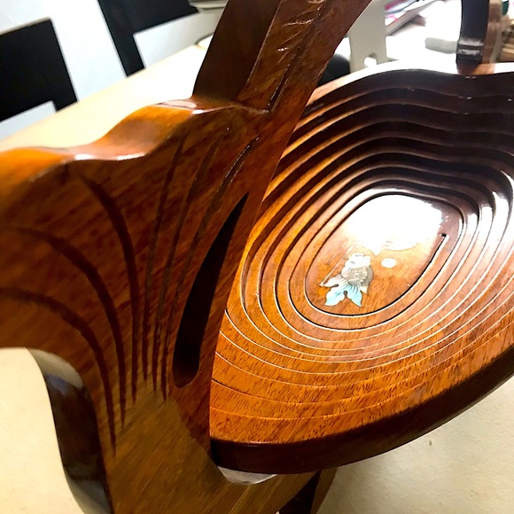 Fruit 🍎 🍇 wooden bowl - Picture 7 of 7